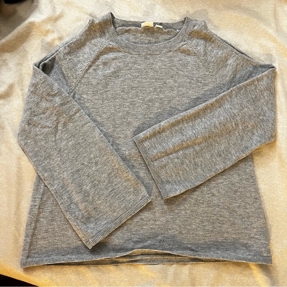 GAP Merino Wool Sweater with cutout shoulders & bell sleeves